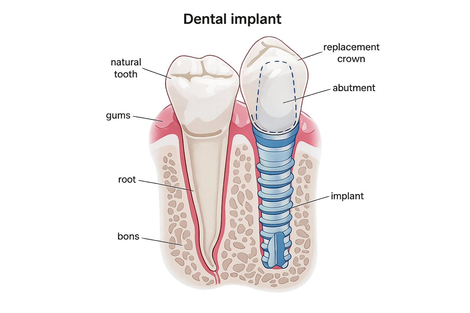 Dental implant procedure